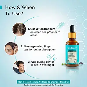 Pilgrim 3% Redensyl + 4% Anagain Hair Growth Serum