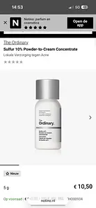 The Ordinary Sulfur 10% Powder-to-Cream Concentrate
