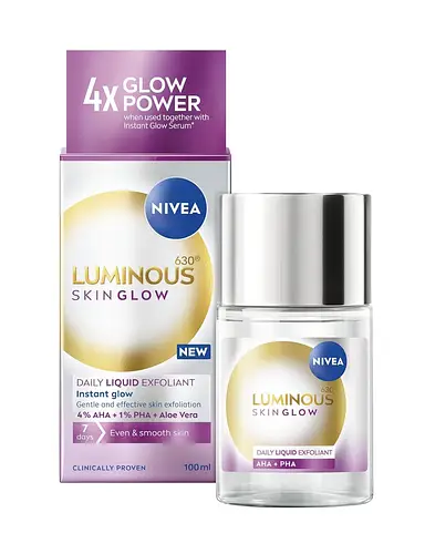 Nivea Luminous 630 Instant Skin Glow Daily Liquid Exfoliant