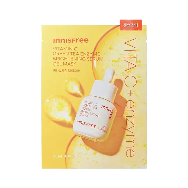 innisfree Vitamin C Green Tea Enzyme Brightening Serum Gel Mask
