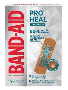 Band-Aid PRO HEAL™️ Advanced Healing Hydrocolloid Bandages All One Size Regular, 10 count