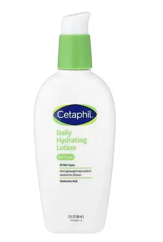 Cetaphil Daily Hydrating Lotion, Oil Free, All Skin Types, 3 fl oz (88 ml)