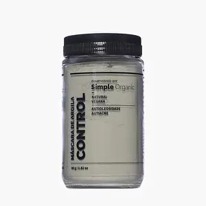 Simple Organic Máscara de Argila Control