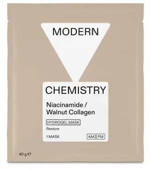 Modern Chemistry By Boots Restore Hydrogel Niacinamede / Walnut collagen face mask