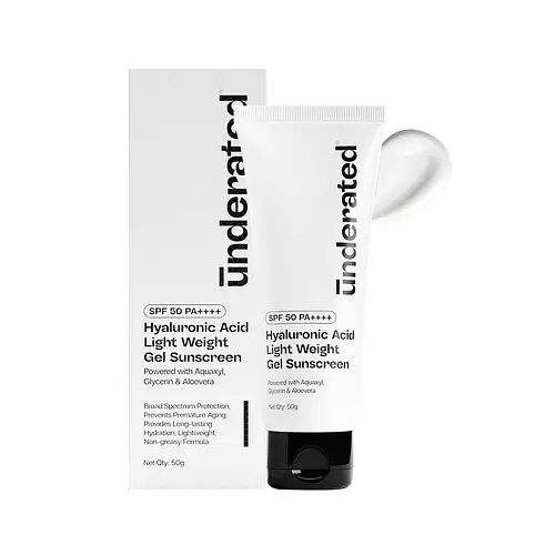 Underated Hyaluronic Acid Light Weight Gel Sunscreen SPF 50