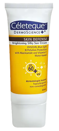 Celeteque Skin Defense Brightening Silky Sun Cream SPF 60+
