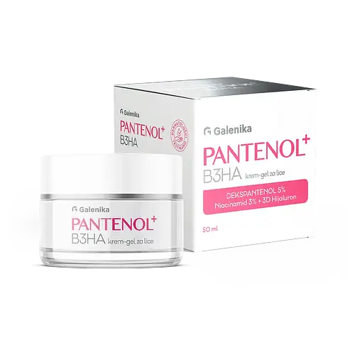 Galenika PANTENOL + B3HA, krem-gel za lice