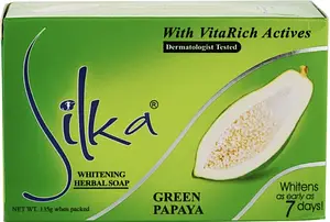 Silka Whitening Herbal Soap Green Papaya