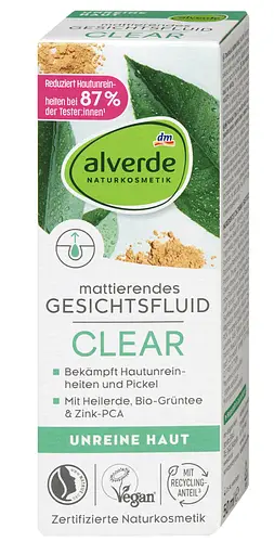 Alverde Naturkosmetik Gesichtsfluid Clear