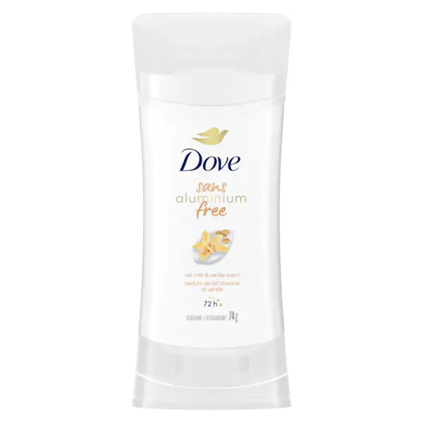 Dove 0% Aluminum Deodorant Stick Oat Milk & Vanilla