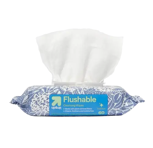 up&up Flushable Cleansing Wipes