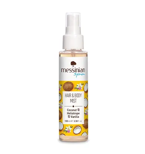 Messinian Spa Hair & Body Mist Coconut, Heliotrope & Vanilla