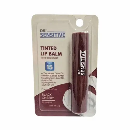Dr. Sensitive Tinted Lip Balm SPF 15 Black Cherry