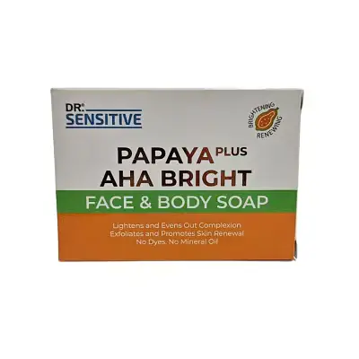 Dr. Sensitive Papaya Plus AHA Bright Face & Body Soap