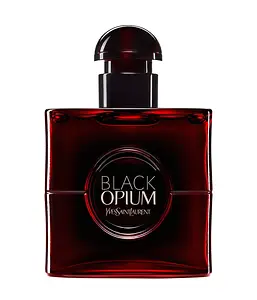 Yves Saint Laurent Black Opium Eau De Parfum Over Red