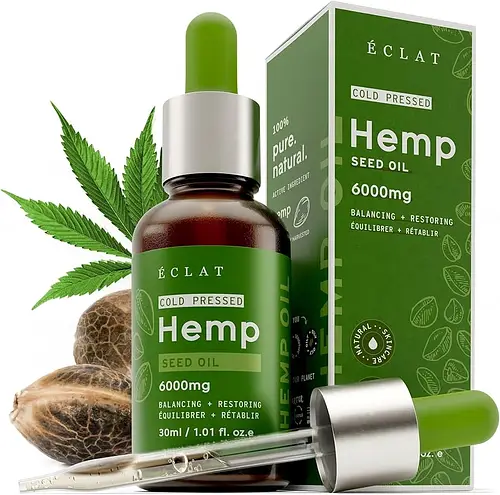 Eclat Natural Skincare Organic Hemp Seed Oil