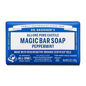 Dr. Bronner's Pure-Castile Magic Bar Soap Peppermint