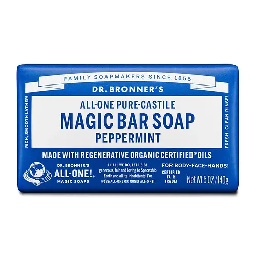 Dr. Bronner's Pure-Castile Magic Bar Soap Peppermint