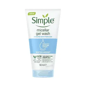 Simple Skincare Water Boost Micellar Cleansing Facial Gel Wash UK