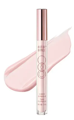 Out Of Office Liquid Hightlighting Contouring Super Highlighter Pink Glow