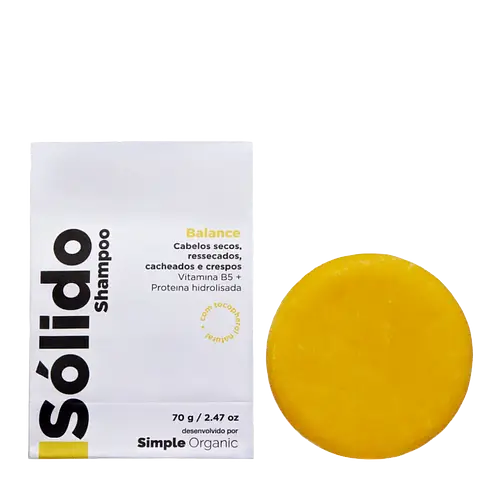 Simple Organic Isolido Shampoo Em Barra Balance
