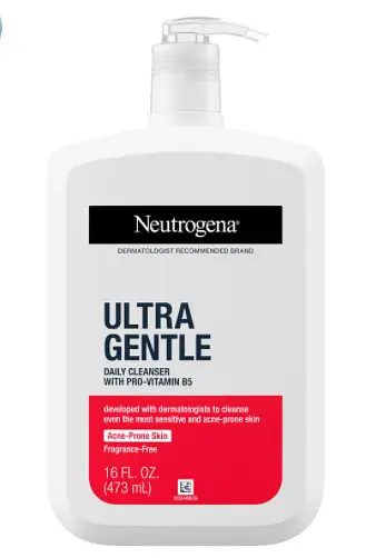 Neutrogena Ultra Gentle Daily Cleanser with Pro-Vitamin B5 for Acne Prone Skin