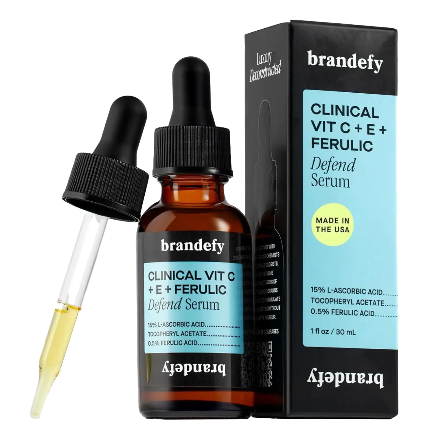 Brandefy Skin Clinical Vit C + E + Ferulic Acid Defend Serum