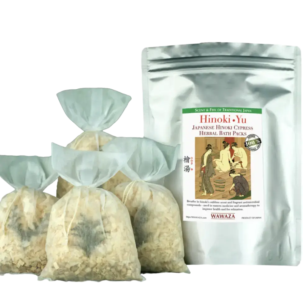 Wawaza Japanese Hinoki Cypress Herbal Bath Packs