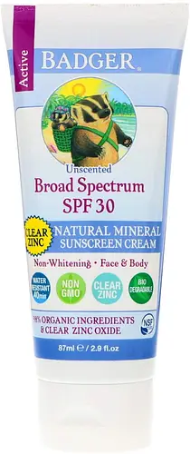 Badger Clear Zinc Sunscreen SPF 30