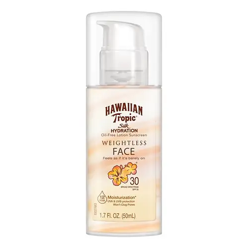 Hawaiian Tropic Silk Hydration Weightless Face Sunscreen - SPF 30