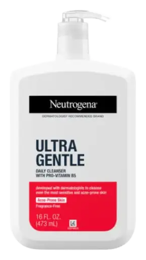 Neutrogena Ultra Gentle Daily Cleanser with Pro-Vitamin B5 for Acne Prone Skin