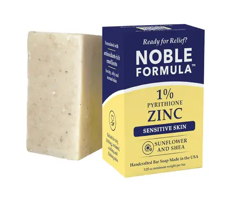 Noble Formula SunFlower & Shea  1% Pyrithione Zinc (ZnP) Bar Soap