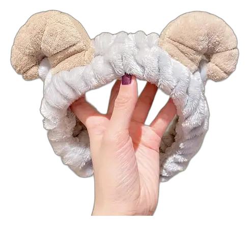 Arso Raso Sheep Horn Face Wash Headband Gray