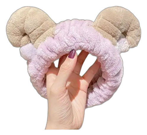 Arso Raso Sheep Horn Face Wash Headband Purple