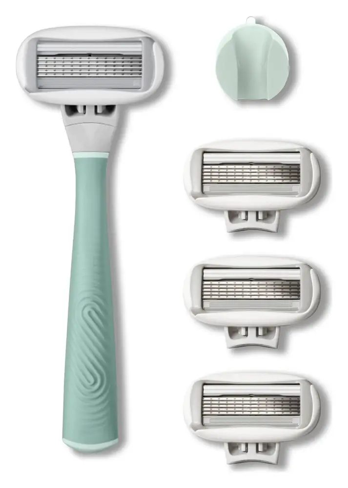 Flamingo 5-Blade Razors for Women Sage