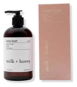 Milk + Honey Blood Orange, Ginger, Lemongrass Hand Soap No.35