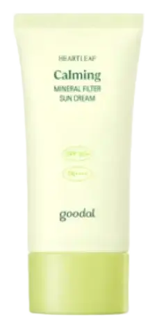 Goodal Heartleaf Calming Mineral Filter Sun Cream SPF 50+