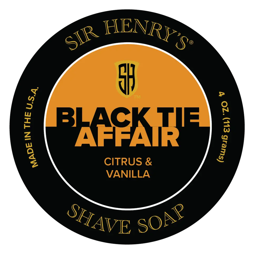 Sir Henry's Shave Soap Black Tie Affair Citrus & Vanilla