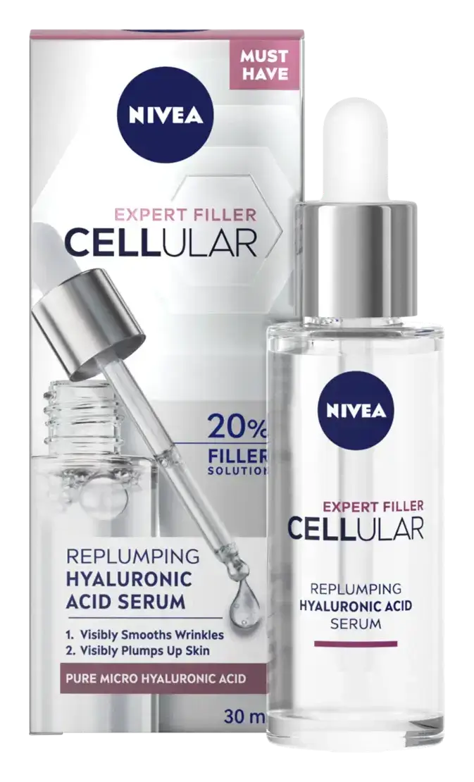 Nivea Cellular Expert Filler Replumping Hyaluronic Acid Serum UK