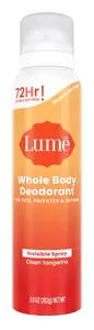 Lume Invisible Spray Deodorant Clean Tangerine
