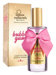 Bijoux Indiscrets Warming Massage Oil Bubblegum