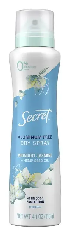Secret Aluminum Free Dry Spray Midnight Jasmine