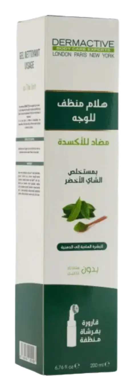 Dermactive Face DERMACTIVE Gel Nettoyant Antioxidant Au Thé Vert (Ingredients