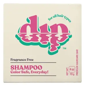 dip Color Safe Shampoo Bar for Every Day Fragrance-Free