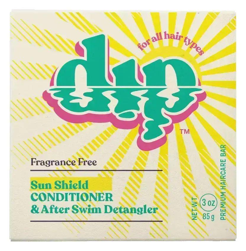 dip Sun Shield Conditioner Bar & After Swim Detangler Fragrance Free