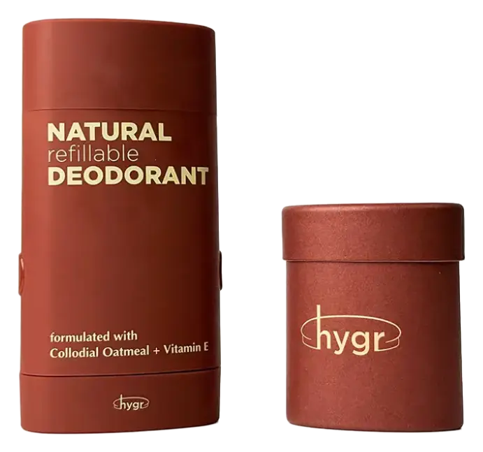 Hygr Smell Be Gone Natural Refillable Deodorant Rose Geranium