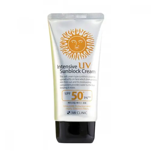 3W Clinic Intensive UV Sunblock Cream SPF50+ PA+++