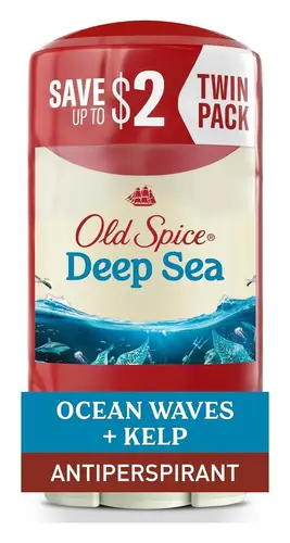 Old Spice GentleMan's Deep Sea Antiperspirant Deodorant Ocean Waves + Kelp