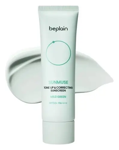 Beplain Sunmuse Tone Up & Correcting Sunscreen Mild Green SPF50+ PA++++