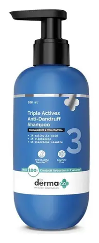 The Derma Co Triple Actives Anti-Dandruff Shampoo
